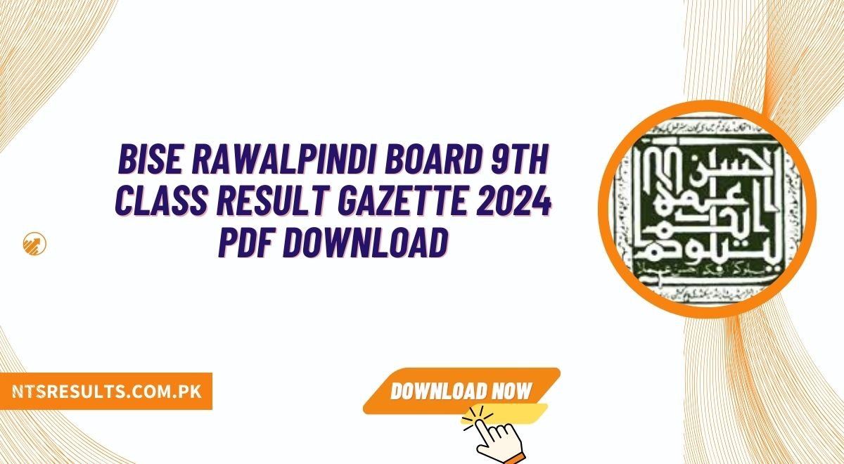 BISE Rawalpindi Board 9th Class Result Gazette 2024 PDF Download