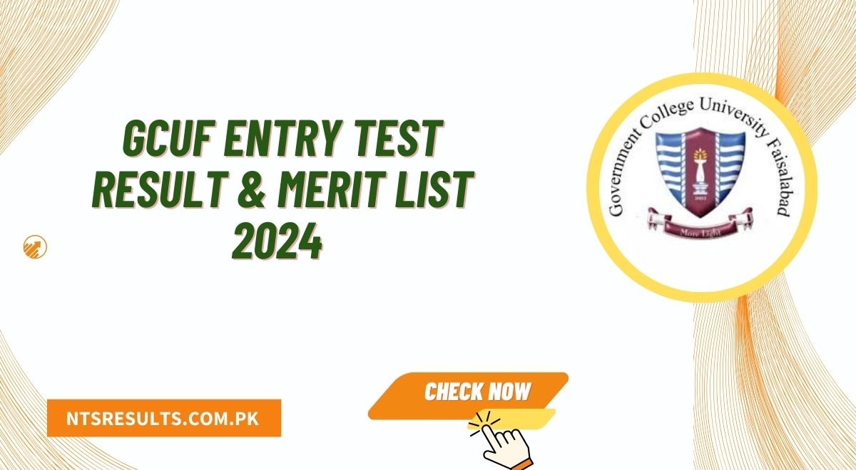 GCUF Entry Test Result & Merit List 2024 Download