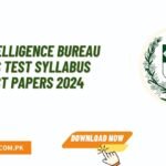 IB Intelligence Bureau Jobs Test Syllabus ,Past Papers 2024 Download Pdf