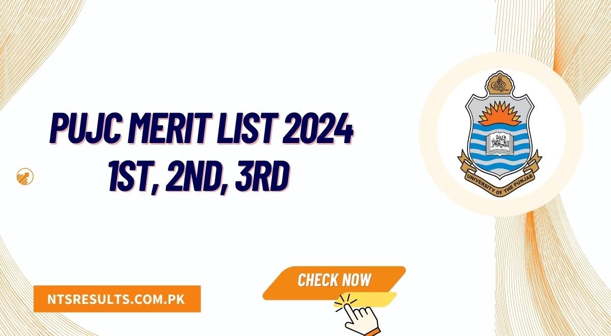 PUJC Merit List 2024 1st, 2nd, 3rd Check Online Punjab University