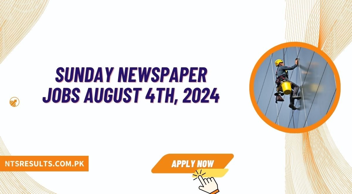 Sunday Newspaper Jobs August 4th, 2024