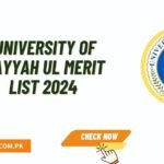 University of Layyah UL Merit List 2024 Download Pdf