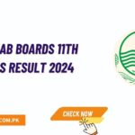 Punjab Boards 11th Class Result 2024 All Boards 1st Year Result